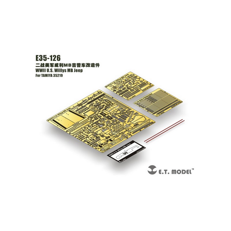 Fotoincisione: Jeep Willys MB dagli Stati Uniti E.T. MODEL E35-126