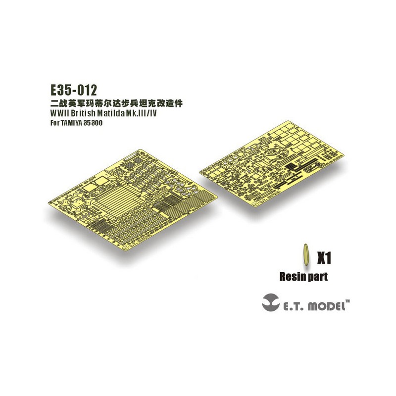 Fotoincisione: Matilda Mk.III / Mk.IV. E.T. MODEL E35-012