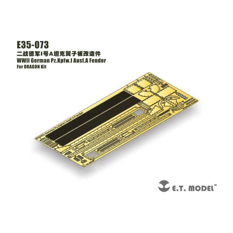 Fotoincisione: Pz.Kpfw.I Ausf.A, versione iniziale. E.T. MODEL E35-073
