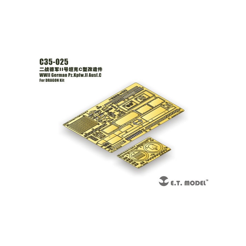 Fotoincisione: Pz.Kpfw.II Ausf.C tedesco. E.T. MODEL C35-025