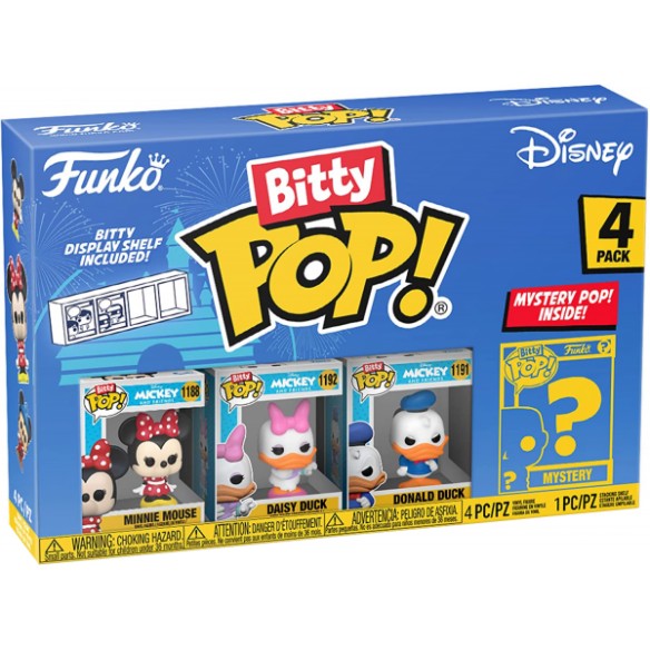 Funko Bitty Pop - Disney 4 Pack - Minnie Mouse / Daisy Duck / Donald Duck / Mystery