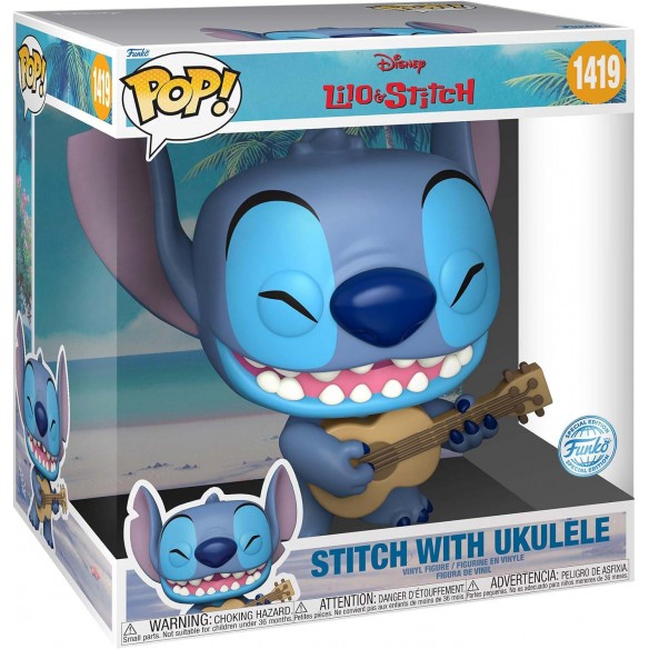 Funko Pop 1419 - Stitch with Ukulele - Lilo & Stitch (25cm) (Special Edition)