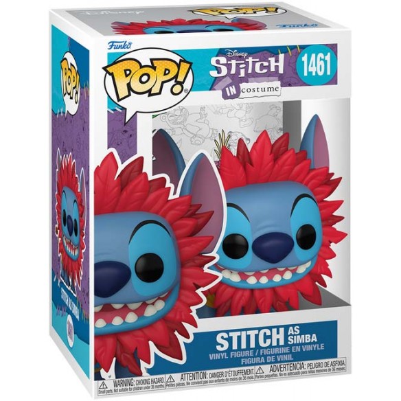 Funko Pop 1461 - Stitch as Simba - Stitch In Costume