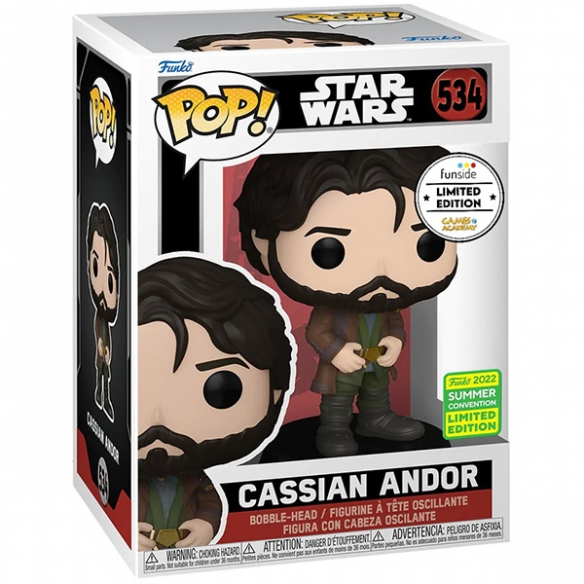 Funko Pop 534 - Cassian Andor - Star Wars (Funside Limited Edition Games Academy) (2022 Summer Convention)