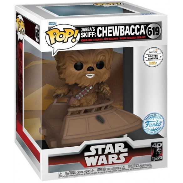 Funko Pop 619 - Jabba's Skiff: Chewbacca - Star Wars (Oversized) (Special Edition) (Funside GA Limited Edition)