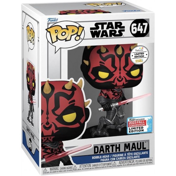 Funko Pop 647 - Darth Maul - Star Wars (Fall Convention 2023 Limited Edition) (Funside GA Limited Edition)