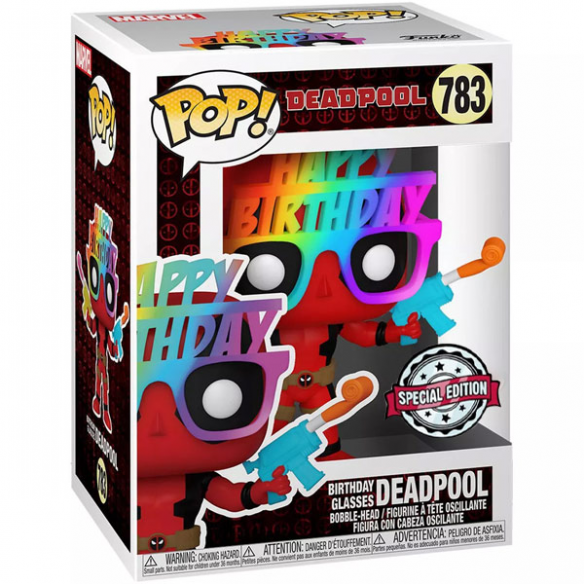 Funko Pop 783 - Birthday Glasses Deadpool - Deadpool (Special Edition)