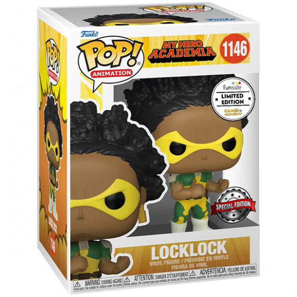 Funko Pop Animation 1146 - Locklock - My Hero Academia (Special Edition) (Funside Games Academy Limited Edition)