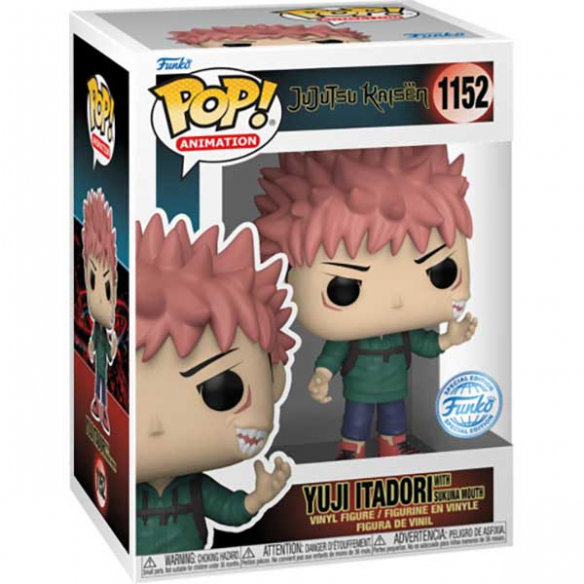 Funko Pop Animation 1152 - Yuji Itadori with Sukuna Mouth - Jujutsu Kaisen (Special Edition)