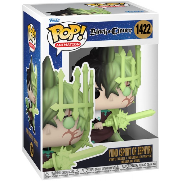 Funko Pop Animation 1422 - Yuno (Spirit of Zephyr) - Black Clover