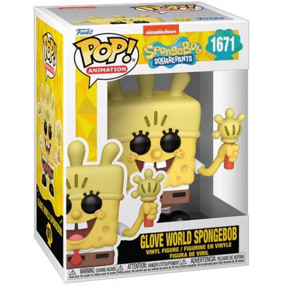 Funko Pop Animation 1671 - Glove World Spongebob - Spongebob Squarepants