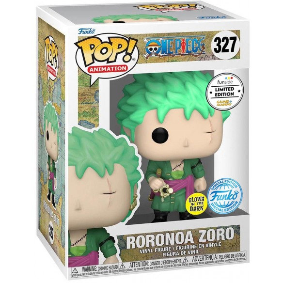 Funko Pop Animation 327 - Roronoa Zoro - One Piece (Glows in the Dark) (Special Edition) (Funside GA Limited Edition)
