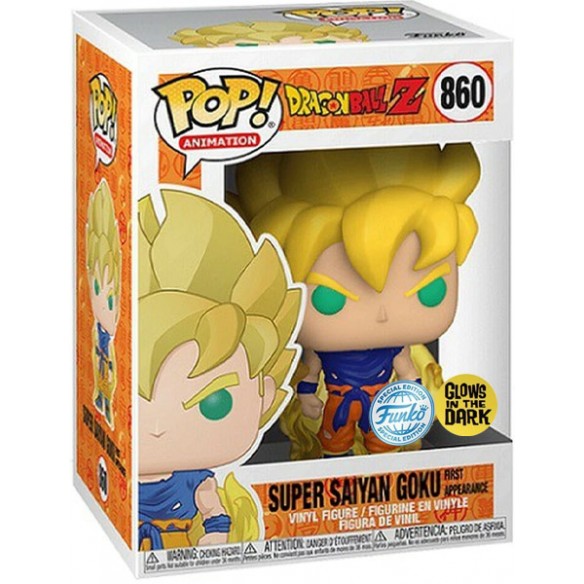 Funko Pop Animation 860 - Super Saiyan Goku - Dragon Ball Z (Glows in the Dark) (Special Edition)