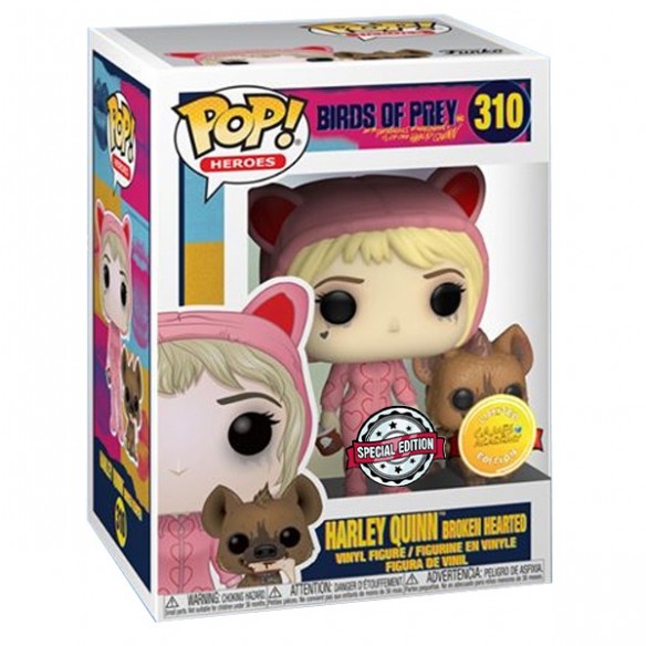 Funko Pop Heroes 310 - Harley Quinn Broken Hearted - Birds of Prey (Special Edition) (Limited Games Academy Edition)