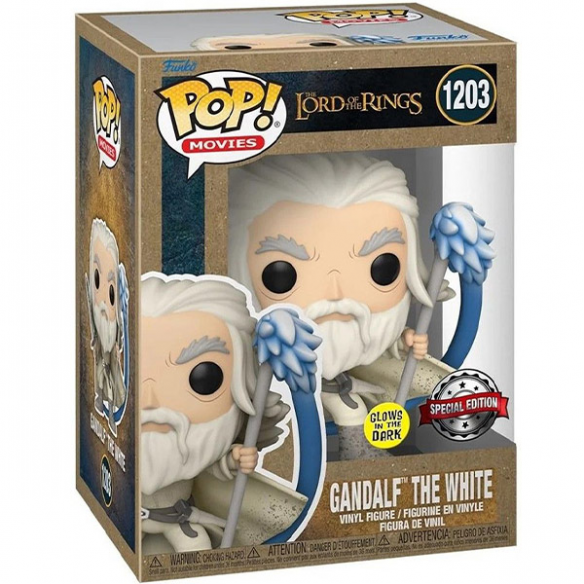 Funko Pop Movies 1203 - Gandalf The White - The Lord of the Rings (Special Edition) (Glows in the Dark)