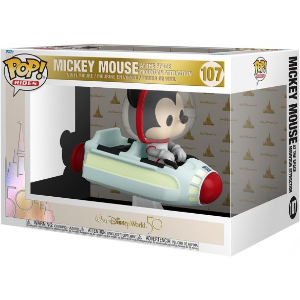 Funko Pop Rides 107 - Mickey Mouse - At The Space Mountains Attraction - Walt Disney World 50 (Oversized)