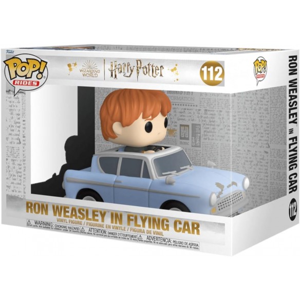 Funko Pop Rides 112 - Ron Weasley in Flying Car - Harry Potter (Oversized)