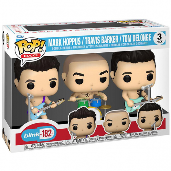 Funko Pop Rocks 3 Pack - Mark Hoppus / Travis Barker / Tom Delonge - Blink-182