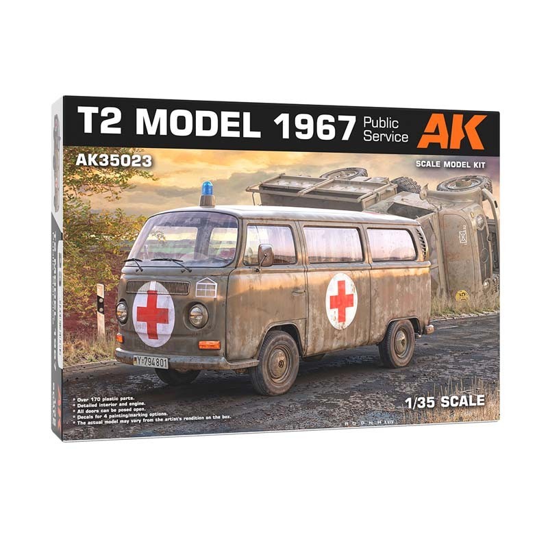 Furgone T2 modello 1967, servizio pubblico. AK INTERACTIVE AK35023