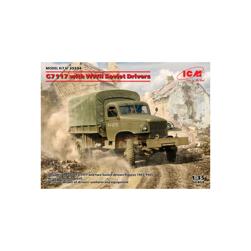 G7117 con autisti sovietici della seconda guerra mondiale. ICM 35594