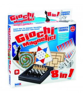 Giochi Magnetici 8 in 1 Formato Travel