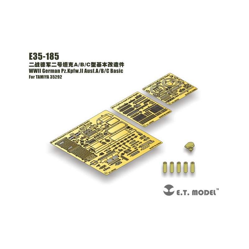 Fotoincisione: Pz.Kpfw.II Ausf.A / B / C - Set base. E.T. MODEL E35-185