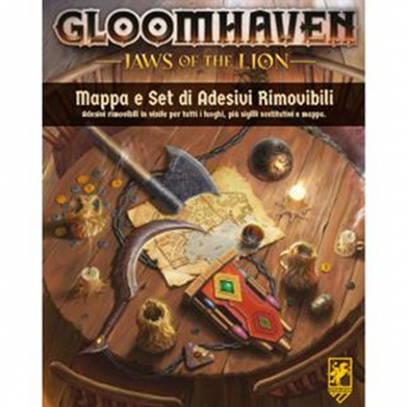 Gloomhaven - Jaws of the Lion - Mappa e Set di Adesivi Rimovibili (Accessori) (ITA)