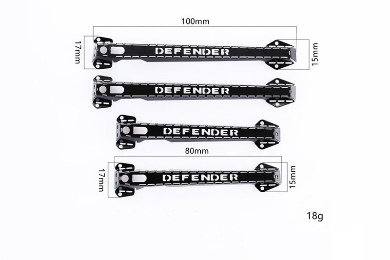 GPM Maniglie delle porte in acciaio Defender (x4) TRX4ZSP10C-BK