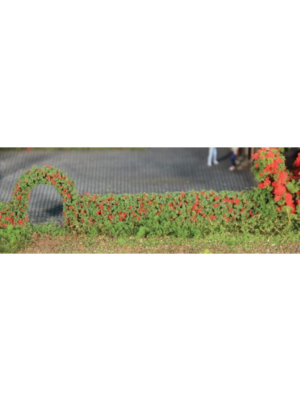 HEKI 11811 Confezione due siepi rose rosse (misura 0,7 x 1.4 x 50 cm cadauna)