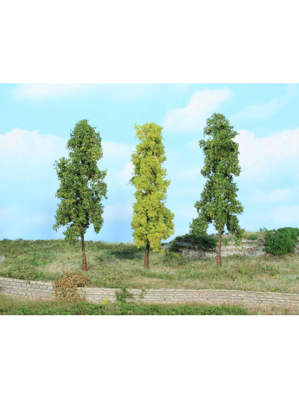 HEKI 1926 Tre alberi colore verde chiaro e scuro (altezza 14 cm)