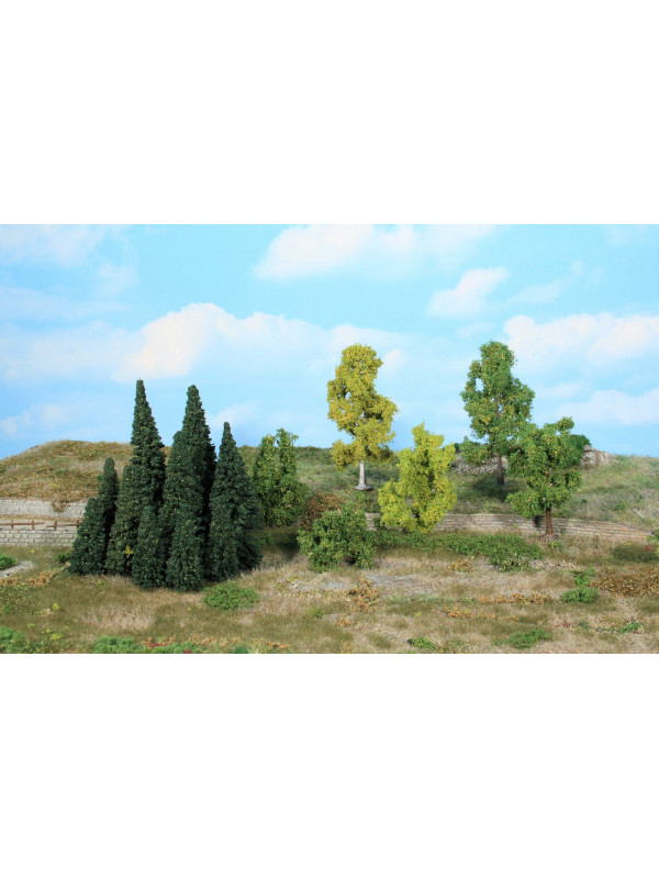 HEKI 1964 Confezione di 16 alberi e pini (altezza 5-11 cm)