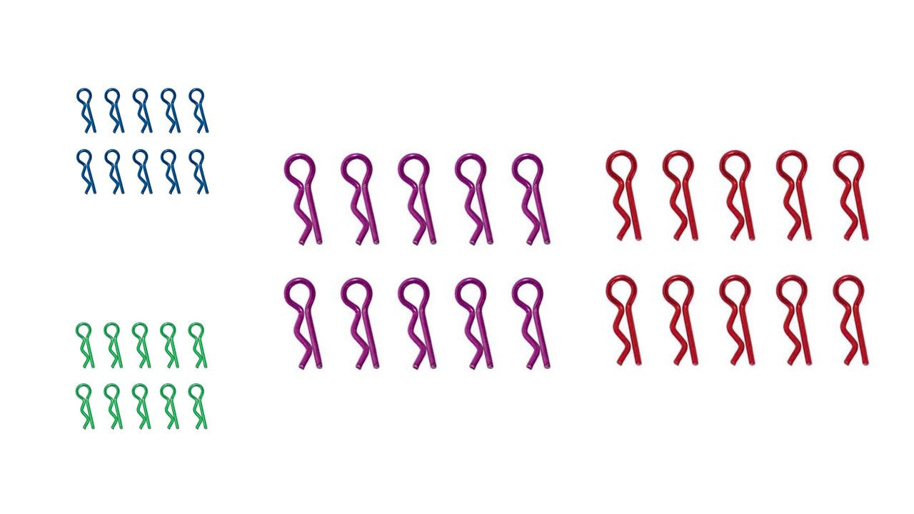 Clip corpo Hobbytech 1/10 metallico (x10) HT-502381