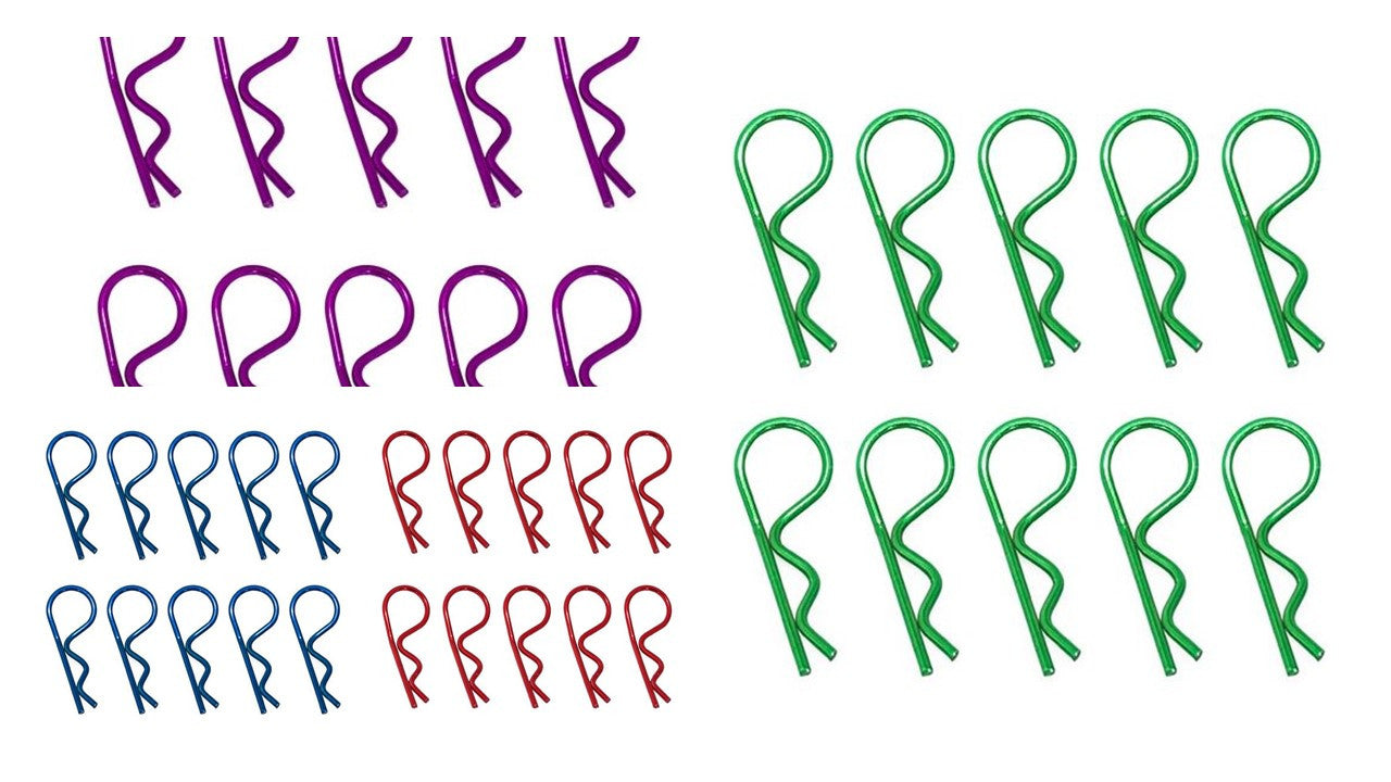 Hobbytech Clip per corpo 1/8 metallico (x10) HT-502391