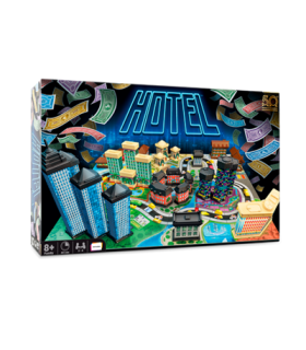 Hotel Asmodee - Gioco da Tavolo per Bambini, 2-4 Giocatori, Età 8+, 40 Minuti di Divertente Asta Economica con Edifici e Propri