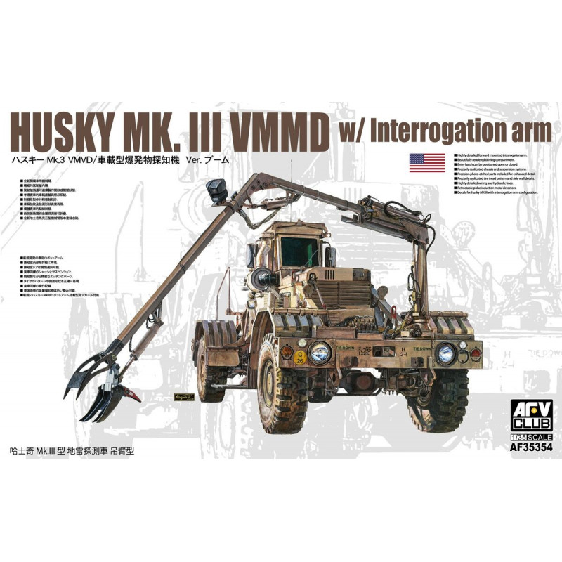 Husky Mk.III VMMD con braccio di interrogatorio. AFV CLUB 35354