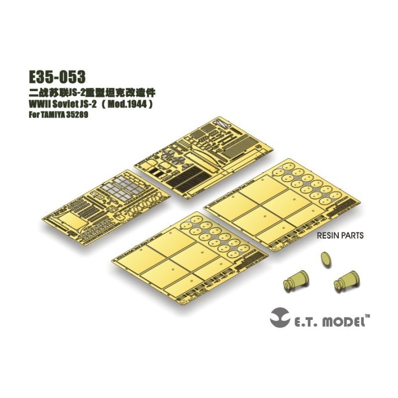 Fotoincisione: carro armato sovietico IS-2. E.T. MODEL E35-053