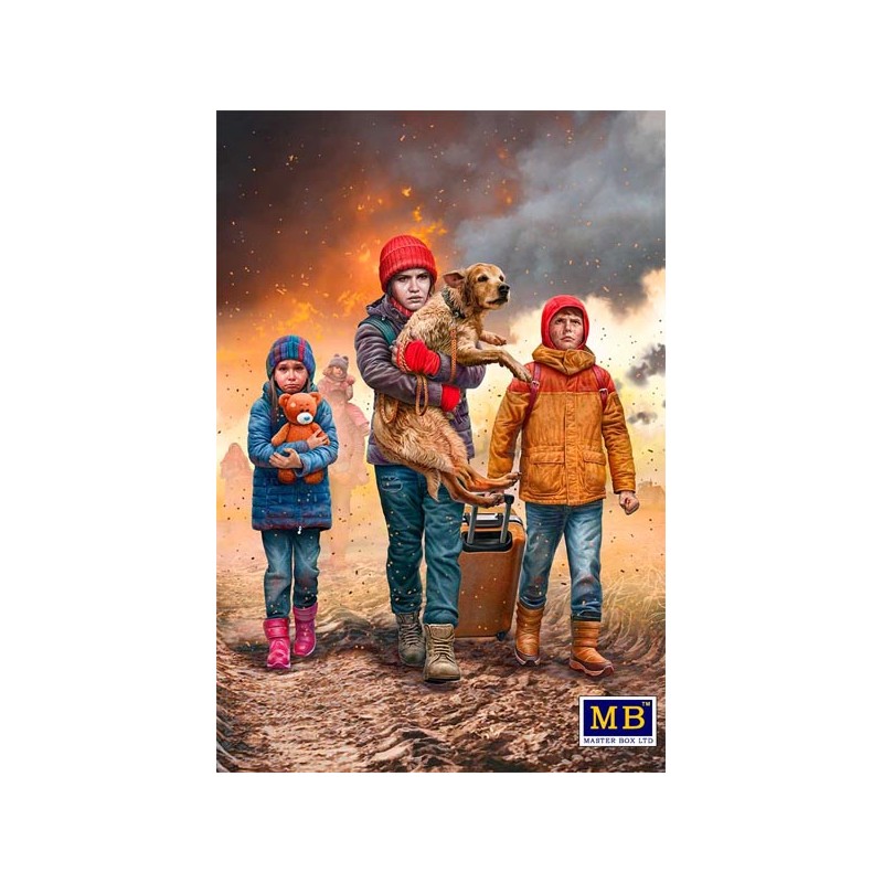 Rifugiati ucraini, 2022. MASTER BOX 35228