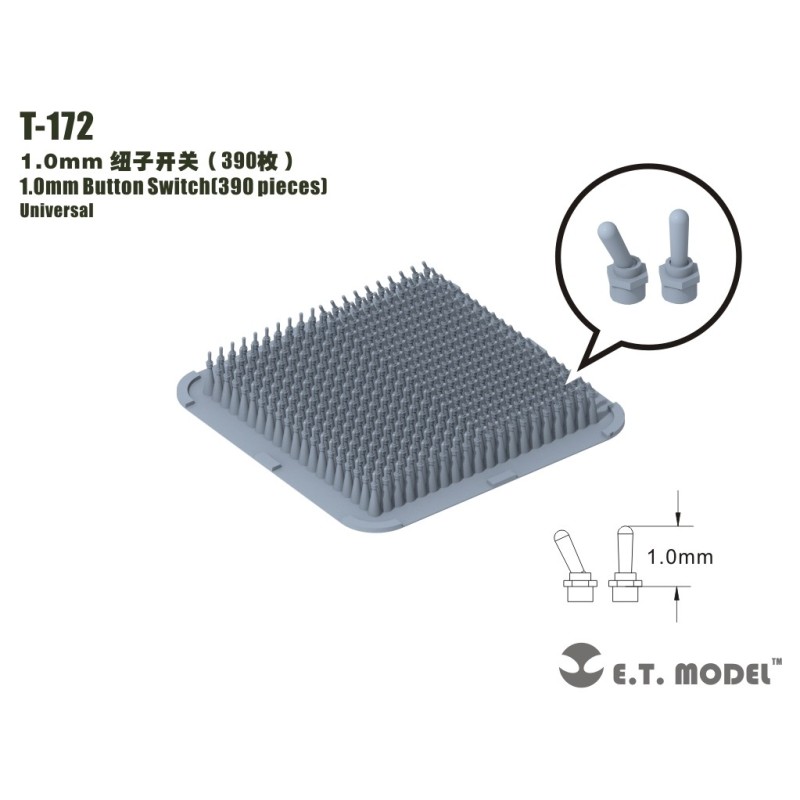 Interruttori ON-OFF, 1,0 mm. E.T. MODEL T-172