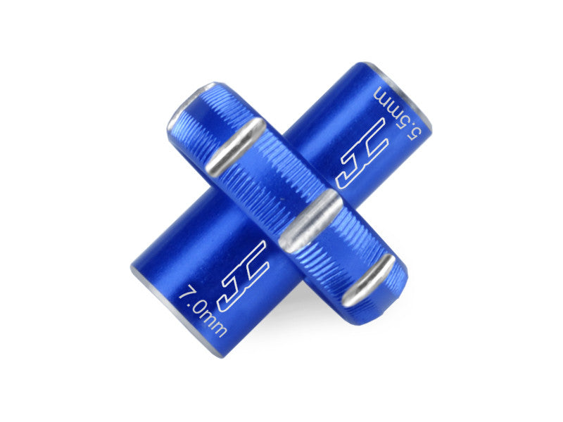 JConcepts Chiave in alluminio 5,5/7 mm blu 2556-1
