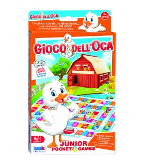 Gioco dell'Oca Junior Pocket Games RSToys - Divertimento Educativo per Bambini dai 3 Anni, Facile da Portare Ovunque!