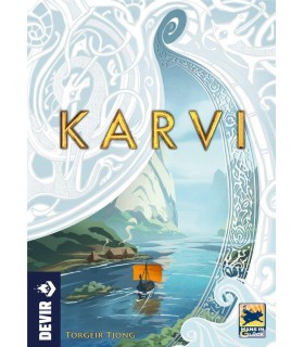 Karvi - Gioco da Tavolo Strategico Vichingo per 2-4 Giocatori, Avventure nei Mari del Nord, 150 min, Autore Torgeir Tjong