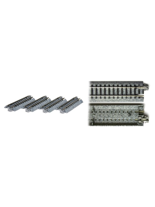 KATO K20-040 Scala N Codice 80: Binario lungo 62 mm (confezione 4 pezzi)