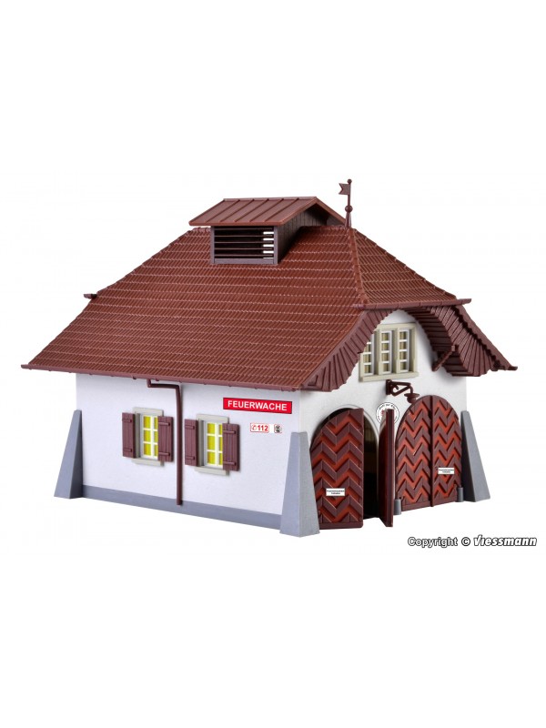 KIBRI 38032 Scala HO Caserma vigili del fuoco a due porte