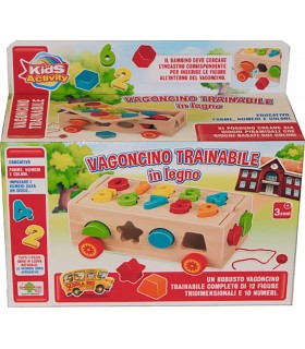 Kids Activity - Vagoncino Trainabile in Legno