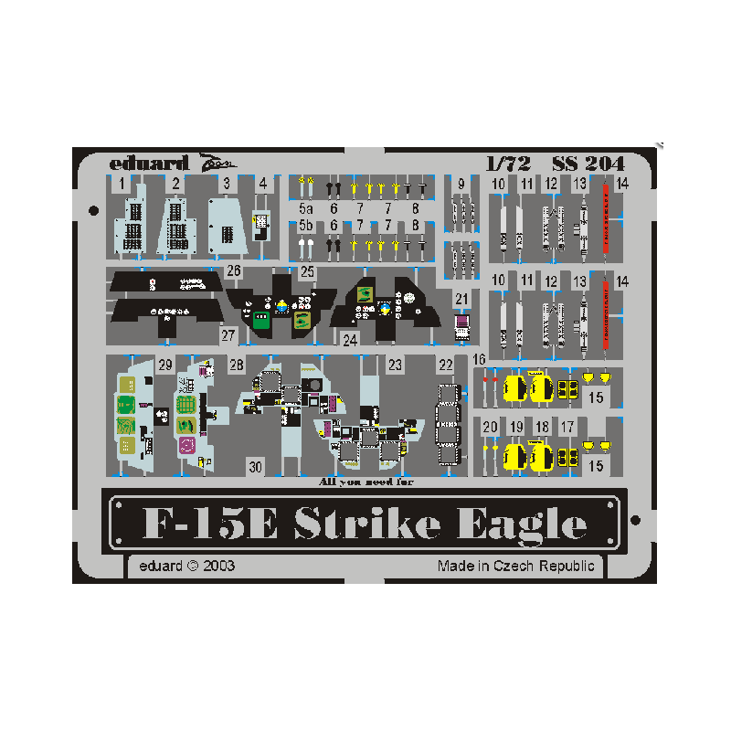 Area fotoincisa: F-15E (kit HASEGAWA). EDUARD SS204