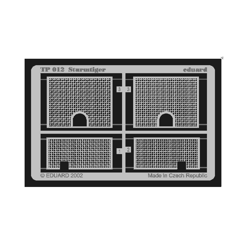 Pellicola fotoincisa: Sturmtiger (kit TAMIYA). EDUARD TP012