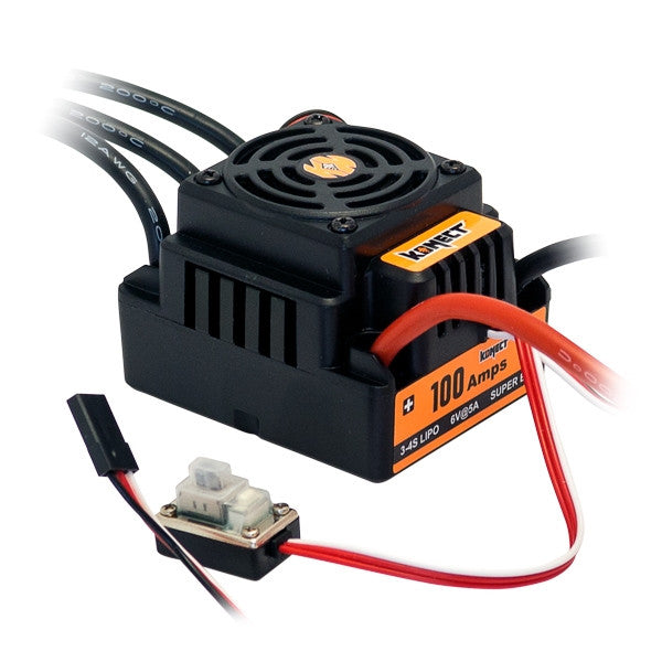 Konect Variateur Brushless 1/8" 100A impermeabile KN-8BL100-WP