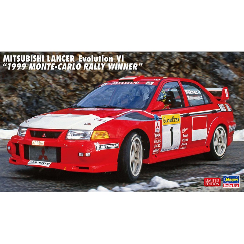 Mitsubishi Lancer Evolution VI - Vincitore di Monte-Carlo 1999. HASEGAWA 20666