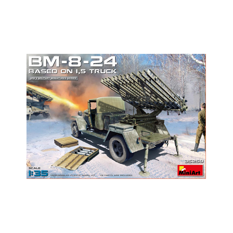 Lanciarazzi sovietico BM-8-24. MINIART 35259