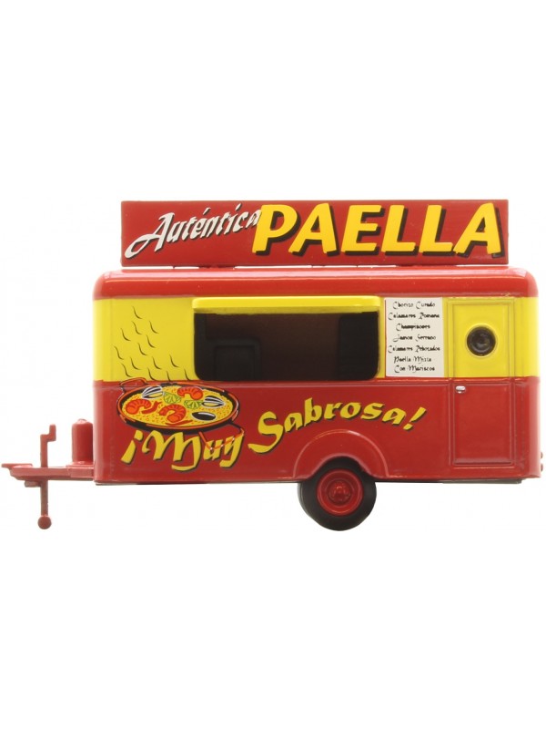 LIMA HC5003 Scala HO Hobby Line - Rimorchio street food per la vendita di paella